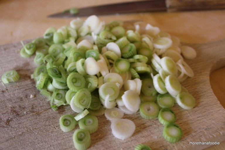 chopped spring onions