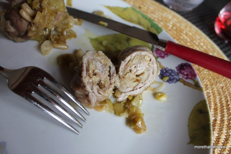 veal with pecorino, pine nuts, spring onions