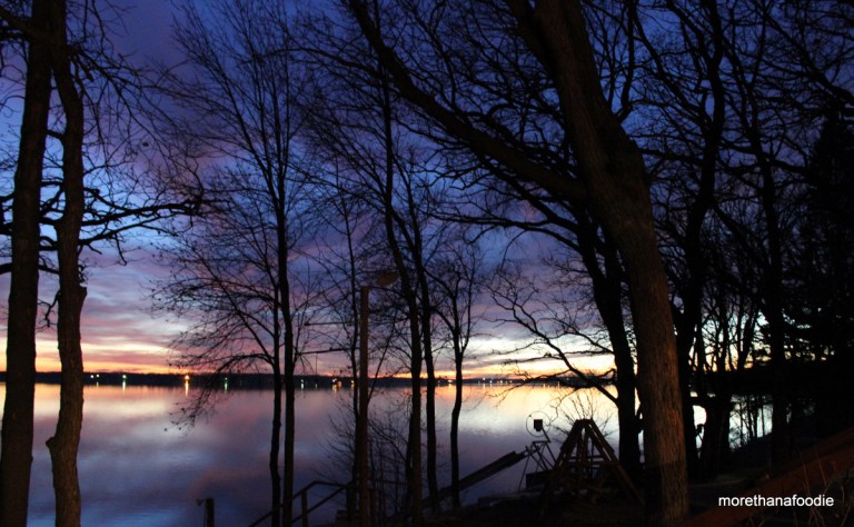 dusk on pelican lake minnesota