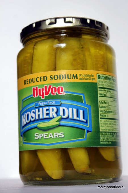 Hy Vee Reduced Sodium Kosher Dill Pickle Spears