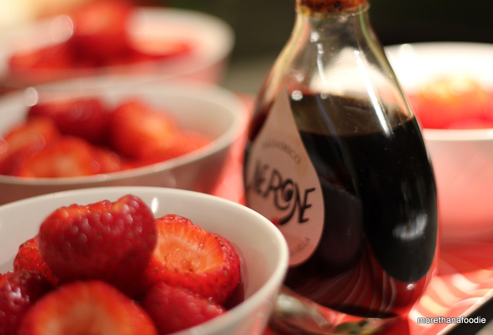 balsamic vinegar and strawberries