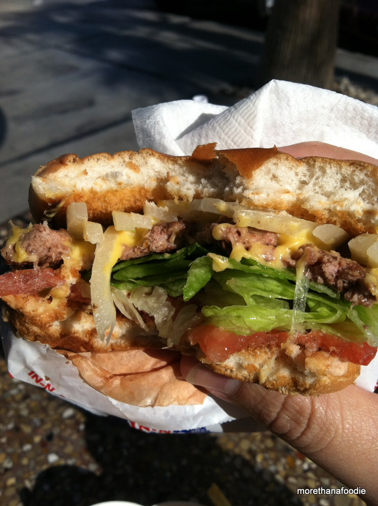 Eating In-N-Out Burger