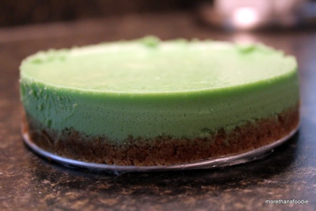 mini pandan cheesecake