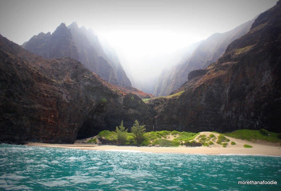 napali coast kauai hawaii beaches and mountains