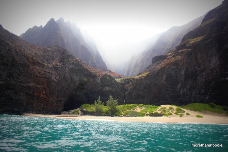 napali coast kauai hawaii beaches and mountains