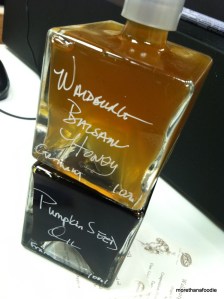 pumpkin oil honey balsamic vinegar