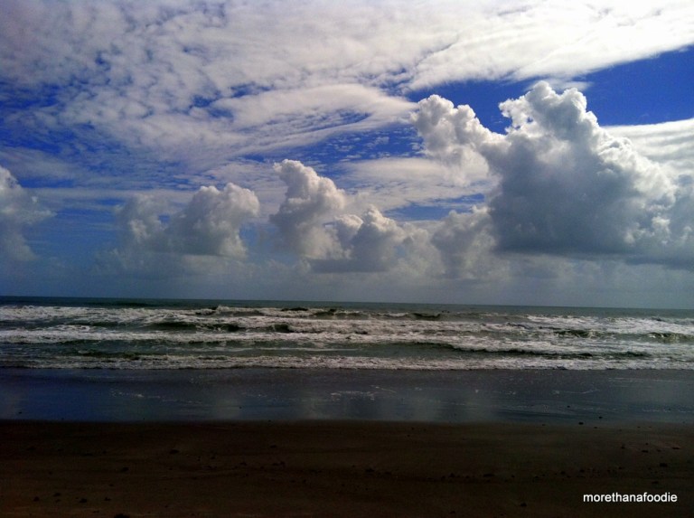 clouds beach waves beautiful shot of cocoa beach