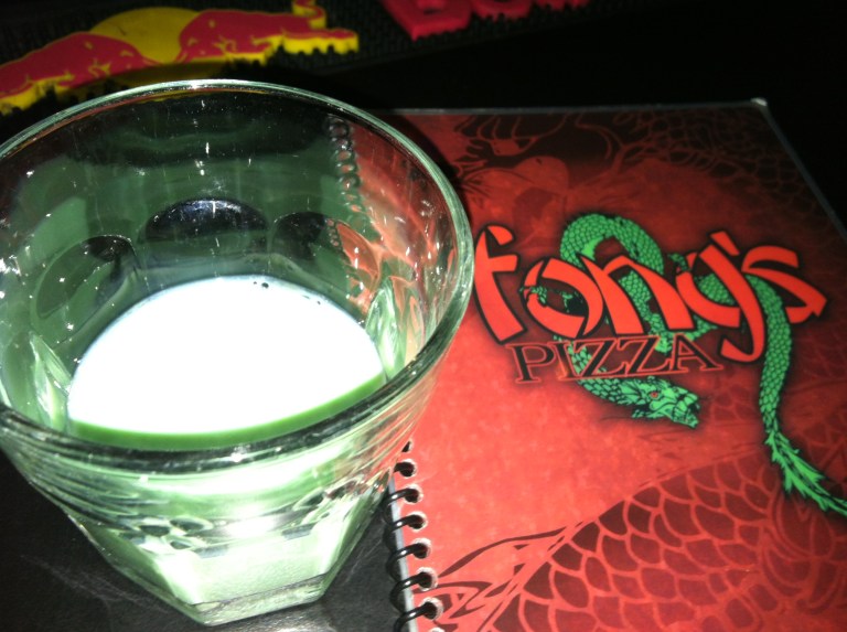 green hornet shot fongs pizza