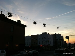 shoes on a line brooklyn nyc