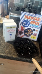 takoyaki grill mochiko rice flour maple bacon mochi