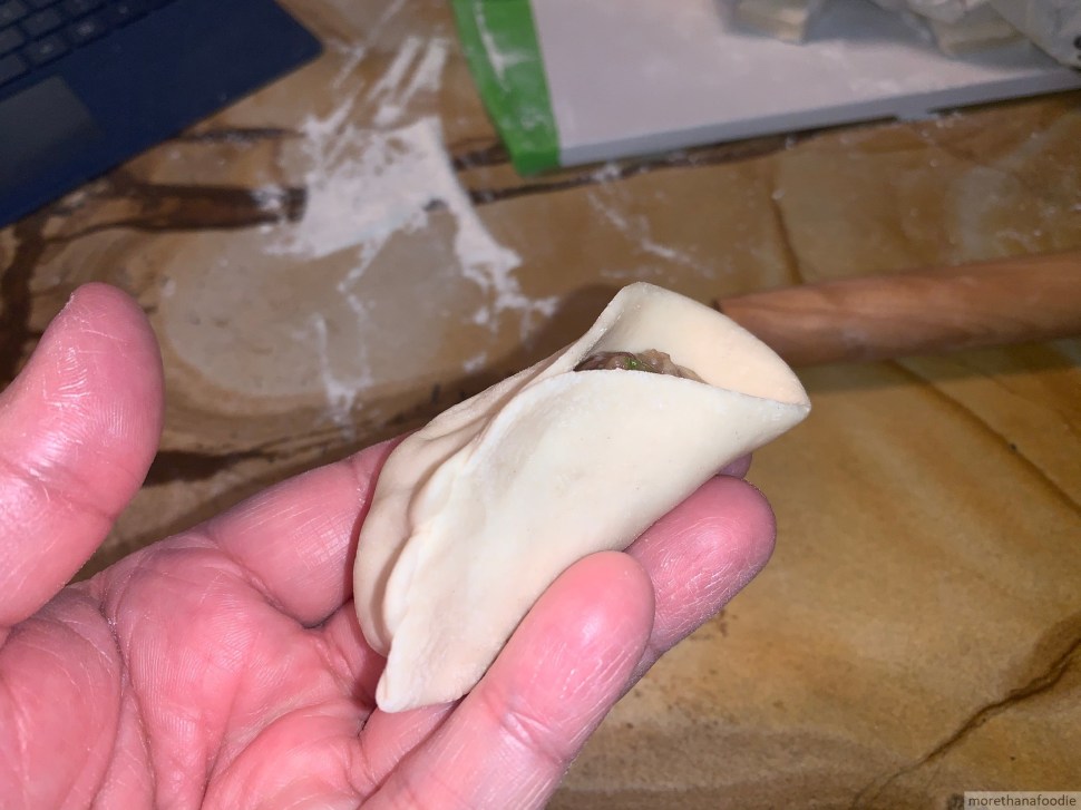 dough handmade chinese style pork dumplings morethanafoodie