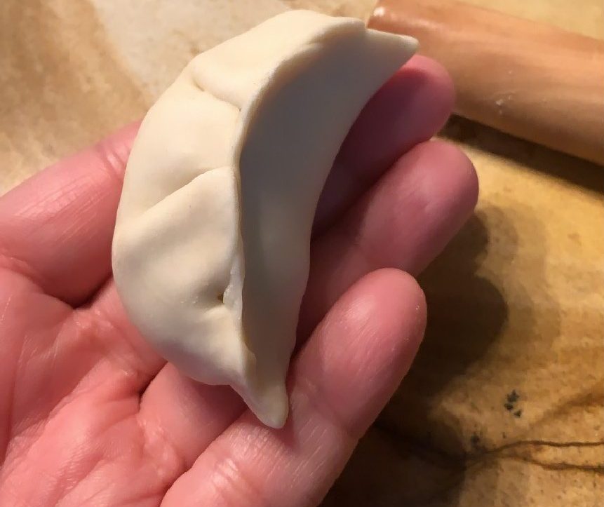 homemade pork dumplings