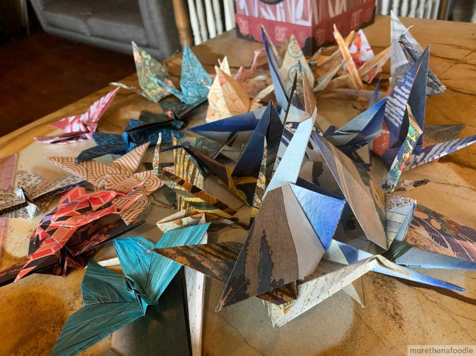 origami cranes butterflies