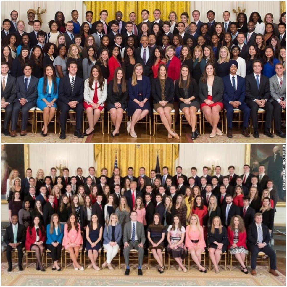 Trump vs Obama Interns